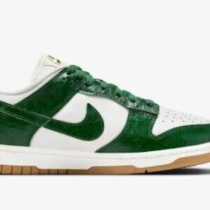 Nike Dunk Low LX Gorge Green Ostrich Premium Sneakers Women's 6.5